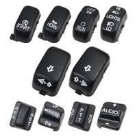 Black Hand Control Switch Housing Caps For Harley-Davidson Electra Street Glide