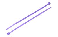 Creative Solutions CS-204PR Cable Tie, 4 in, 18 lb, Craft, Wrap & Decorate, Zip Tie, 50 Pk., Purple