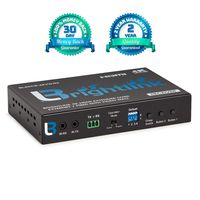 Brightlink 4K HDMI+USB KVM Extender Over IP/Fiber with Built in Video Wall Feature - Receiver ONLY