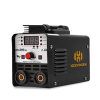 HZXVOGEN 220V 120A Welder Arc Stick IGBT Digital Welding Machine Mini Portable Inverter Welder with Electrode Holder Earth Clamp (Model: Mini Arc200)
