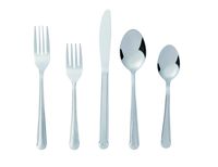 Bon Camisole 20-Piece Stainless Steel Flatware Silverware Cutlery Set, Include Knife/Fork/Spoon, Dishwasher Safe, Service for 4