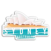 2 x 10cm Sydney Australia Vinyl Stickers Laptop Travel Sticker Cool Gift #19029 (10cm Wide)