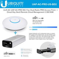 Unifi AC PRO UAP-AC-PRO 802.11ac Dual-Radio Wireless Access Point with UniFi Cloud Key Gen2 UCK-G2 Remote Cloud Management 2 GB RAM