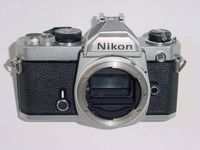 Nikon FM chrome body SLR film camera