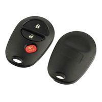 Key Fob Keyless Entry Remote Shell Case & Pad fits Toyota 2007-2015 Highlander/2008-2016 Sequoia/2004-2016 Sienna/2005-2016 Tacoma/2007-2016 Tundra