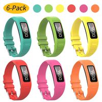 Watbro Bands Compatible with Garmin Vivofit 1/ Vivofit2, Soft Silicone Colorful Replacement Watch Band Strap Wristband for Vivofit 1/ Vivofit 2 Activity Tracker, for Women Men Small Large