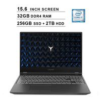 Lenovo 2019 Legion Y540 15.6 Inch FHD IPS Gaming Laptop (9th Gen Intel 6-Core i7-9750H up to 4.5 GHz, 32GB RAM, 256GB PCIe SSD + 2TB HDD, Nvidia GeForce GTX 1660 Ti, Bluetooth, WiFi, HDMI, Windows 10)