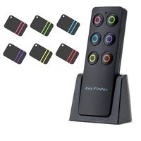 Key Finder, Kyerivs Wireless RF Item Locator Key Tracker Anti-Lost Alarm Keychain, 1 RF Transmitter and 6 Receivers for Key Purse Pet Cell Phone Luggage, Small Things