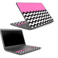 Mightyskins Skin Compatible with Hp Chromebook 14 G5 - Pink Chevron | Protective, Durable, and Unique Vinyl Decal Wrap Cover | Easy to Apply, Remove, and Change Styles | Made in The USA