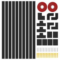 【Upgrade Version】 Cable Concealer for Wall Mount TV, 157in Cord Cover, Paintable Cable Raceway Kit Wire Hiders for TV and Computer in Home, Office - 10X L15.7in W0.91in H0.51in - Medium