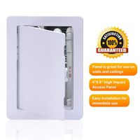 Suteck 4 x 6 Inch White Access Doors, Reinforced Hinged Access Panel for Drywall Walls and Ceilings