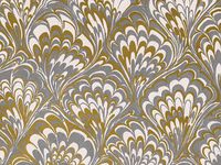 GOLD & SILVER FEATHERS 24"x833'Gift Wrap Full Ream Roll (1 unit, 1 pack per unit.)