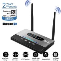 PEMENOL Bluetooth 5.0 Transmitter Receiver 3-in-1 Long Range Bluetooth Transmitter Audio Adapter, Support aptX HD & aptX Low Latency, NFC Function, Dual Link, Optical RCA AUX 3.5mm for TV Home Car PC