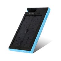 Solar Charger X-DRAGON Portable 9000mAh Solar Panel Power Bank for iPhone, iPad Air mini, iPod, Samsung, Android Smart Phones and Tablets, Gopro Camera and other 5V USB devices(Blue) Color: Blue, Model: , Electronics & Accessories Store