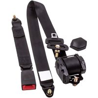 3 Point Safety Adjustable Retractable Auto Car Seat Belt Lap Universal 1 Set