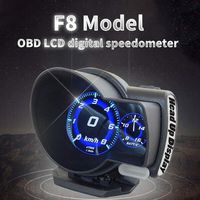 OBD-II HUD Head Up Display,OBD2 Diagnostic Tool with 6 Modes,Car Alarm System for RPM Speedometer,Water Oil Temperature,Fuel,Voltage,Mileage,A/F Ratio,Turbine Pressure