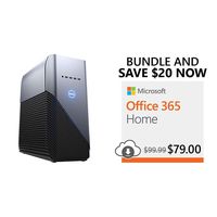 Dell Inspiron Gaming PC Desktop AMD Ryzen 7 2700 Processor + Microsoft Office 365 Home with Auto-Renew
