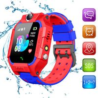 Beacon Pet Kids Smart Watches for Girls Boys with GPS Tracker SOS Call Alarm Clock Camera Touch Screen Sport Intelligent Smartwatch HD Spy Safety Phone Watch for Kid Birthday Gift (Red)