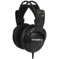Koss UR20 Over-Ear Headphones, Flexible Sling Headband, Black