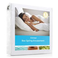 LINENSPA Waterproof Bed Bug Proof Box Spring Encasement Protector - Blocks Out Liquids, Bed Bugs, Dust Mites and Allergens - Full XL
