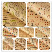 10 Piece Size 30 X 20 inches Gift Wrapping Paper Background Wallpaper Dust Jacket Flowers Wrapping Paper FG1000011