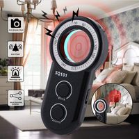 Anti Spy RF Detector Hidden Camera Detector RF Signal Detector Wireless Bug Detector GPS Signal Tracker Alarm (Black)