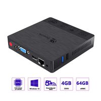 Mini PC Beelink BT3 ProII Windows10,Intel Atom Processor, 4GB DDR3 /64GB ROM, Intel HD Graphics 400,Supports Extended Memory 128GB & 2.4/5.8G WiFi Dual/Gigabit Ethernet/HDMI/VGA/Dual Displays