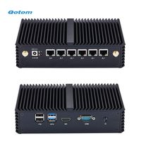 Qotom Mini PC Q535G6 Core i3-7100U Processor 8GB DDR4 RAM 32GB SSD WiFi 6 Intel Gigabit LAN Support OPNsense Centos Sophos Untangle