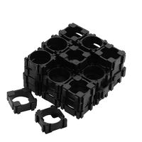 ZRM&E 50PCS 18650 Lithium Battery Holder Bracket 1 Cell DIY Battery Storage Box Protection Board