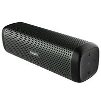 COWIN 6110 Bluetooth Speakers, Portable Wireless Speaker 4.1 with 16W Enhanced Bass, High-End Fashion Aluminum-Alloy Shell, TF Card Support - Gray