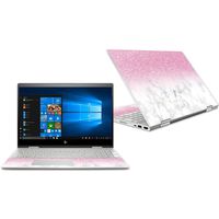 MightySkins Skin Compatible with HP Envy x360 Convertible 15" (2018) - Marble Glitz | Protective, Durable, and Unique Vinyl Decal wrap Cover | Easy to Apply, Remove | Made in The USA