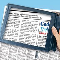 Tinsay New A4 Full Page Large Magnifying Sheet Magnifying Glass Reading Aid Lens Fresnel