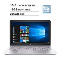 2019 HP Pavilion 15.6 Inch HD SVA Laptop (Intel Core i7-7500U up to 3.5 GHz, 16GB RAM, 256GB SSD, Intel HD Graphics 620, DVD, Bluetooth, WiFi, HDMI, Windows 10) (Renewed)