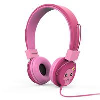 MoKo Kids Headphones, On-Ear Headphones Volume Limited Wired (1.5m / 4.9ft) Headset with SharePort for Children, Fit Leapfrog, Orbo Jr, Dragon Touch Tablets, Smartphones, Laptop, Magenta