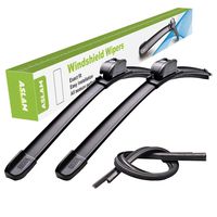 Windshield Wipers,ASLAM Type-G 26"+17" Wiper Blades:All-Season Blade for Original Equipment Replacement and Refills Replaceable,Double Service Life(set of 2)