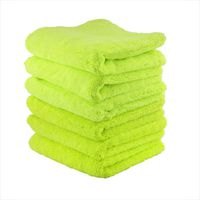 Chemical Guys MIC_333_6G El Gordo Professional Extra Thick Supra Microfiber Towels, Green (16.5 in. x 16.5 in.) (Pack of 6)