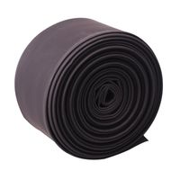 Heat Shrink Tube, Wire Wrap Electrical Cable Ratio 2:1 Heat Shrinkable Shrinking Sleeving Black (6M / 20Ft, Dia.50mm)