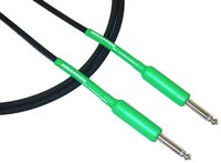 Conquest Sound W 30G 30-Feet Hi-Definition Instrument/Guitar Cable with Neutrik Plugs, Green Heat Shrink
