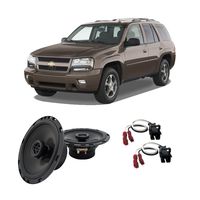 Compatible with Chevy Trailblazer 2002-2009 Front Door Factory Replacement HA-R65 Speakers New