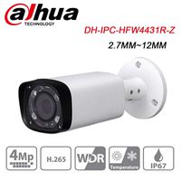 Dahua 4MP IPC-HFW4431R-Z 2.7mm~12mm Varifocal Lens PoE IP Security Camera Bullet Motorized 4X Optical Zoom Super HD 2592x1520 Outdoor Surveillance Camera with 80m IR Smart H.265,ONVIF,Night Vision OEM