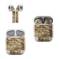 Skin Decals for Apple AirPods - Coyote Camo - Sticker Wrap Fits 1st and 2nd Generation
