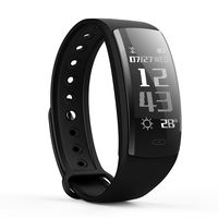 QS90 Bluetooth 4.0 Smart Watch Multiple Sports Modes Weather Remind Wristband (Black)