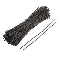 uxcell Cable Organizer Binding Packaging Wire Twist Ties 150mm 300pcs Black
