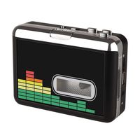 USB Cassette Player Tape to MP3 Converter, Portable Walkman Audio Music Player Cassette-to-MP3 Converter with Earphones, No PC Required