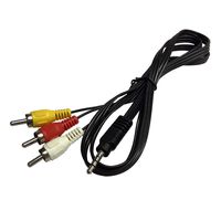 RocketBus 3.5mm to 3 RCA Camcorder AV Composite Audio Video Cable Cord