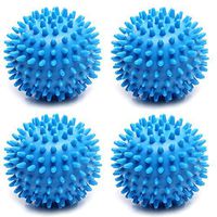 Zlimio PVC Dryer Balls, Eco Friendly Reusable Dryer Ball Keeping The Stuff in The Dryer Separated to More Quickly Dry, Set of 4