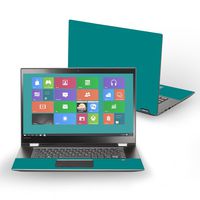 Mightyskins Skin Compatible with Lenovo Flex 5 15" (2017) - Solid Teal | Protective, Durable, and Unique Vinyl Decal Wrap Cover | Easy to Apply, Remove, and Change Styles | Made in The USA