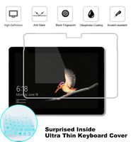 2 Pack Matte Anti-Glare Screen Protector for Microsoft Surface Pro 7 /Surface Pro 6 / Surface Pro (5th Gen) / Surface Pro 4 with Surprise Keyboard Skin, Help for Your Eyes Reduce Fatigue