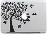 EpicGadget(TM) Premium Decorative Vinyl Stylish Art Butterfly Tree Skin Sticker Decal for Apple Macbook Pro/Air 13" Inch Laptop in Retail Package (US Seller!!)