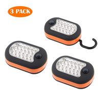 KAMaster 3 Pack LED Compact Work Lights with Magnetic Base,2 in 1 Super Bright-27 LED Lights with Swivel Hook Multi-Pupose Work Light for Camping,Indoor and Outdoor